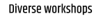 Diverse workshops